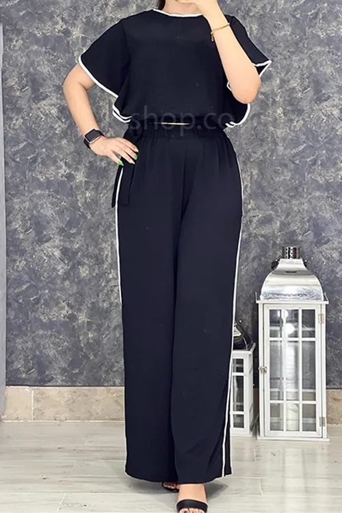 بلوز آستین کوتاه رنگ مشکی