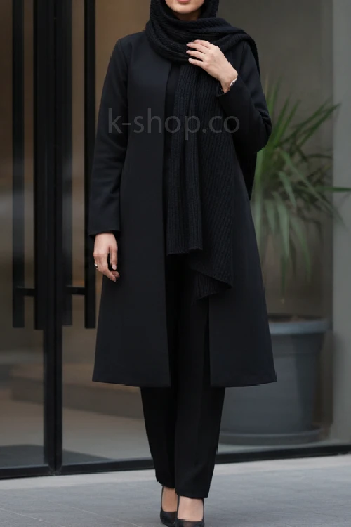 مانتو شیک رسمی مشکی