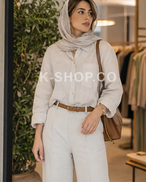مدل شومیز سفید ساده و شیک ۱۴۰۵