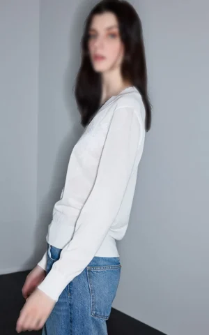 بلوز بافت زنانه IPEKYOL کد IS1260050072 - Image 3