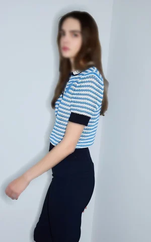 بلوز بافت زنانه IPEKYOL کد IS1260050112 - Image 4