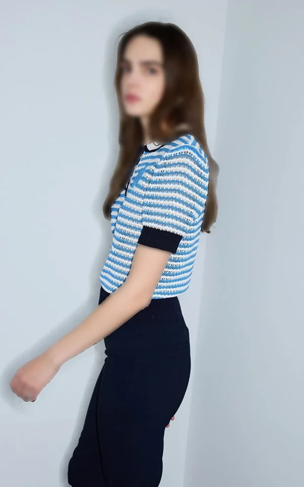 بلوز بافت زنانه IPEKYOL کد IS1260050112 - Image 4