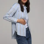 شومیز زنانه راهراه یقه برگردان آستین بلند دکمهدار Colin’s کد CL1077660 شومیز زنانه راهراه یقه برگردان آستین بلند دکمهدار Colin’s کد CL1077660
