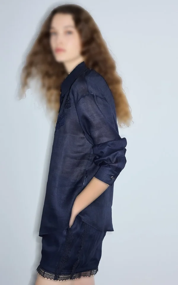 شومیز زنانه IPEKYOL کد IS1260025175 - Image 4