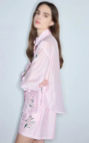 شومیز مجلسی گلدوزی‌شده IPEKYOL کد IS1260025198 - Image 3