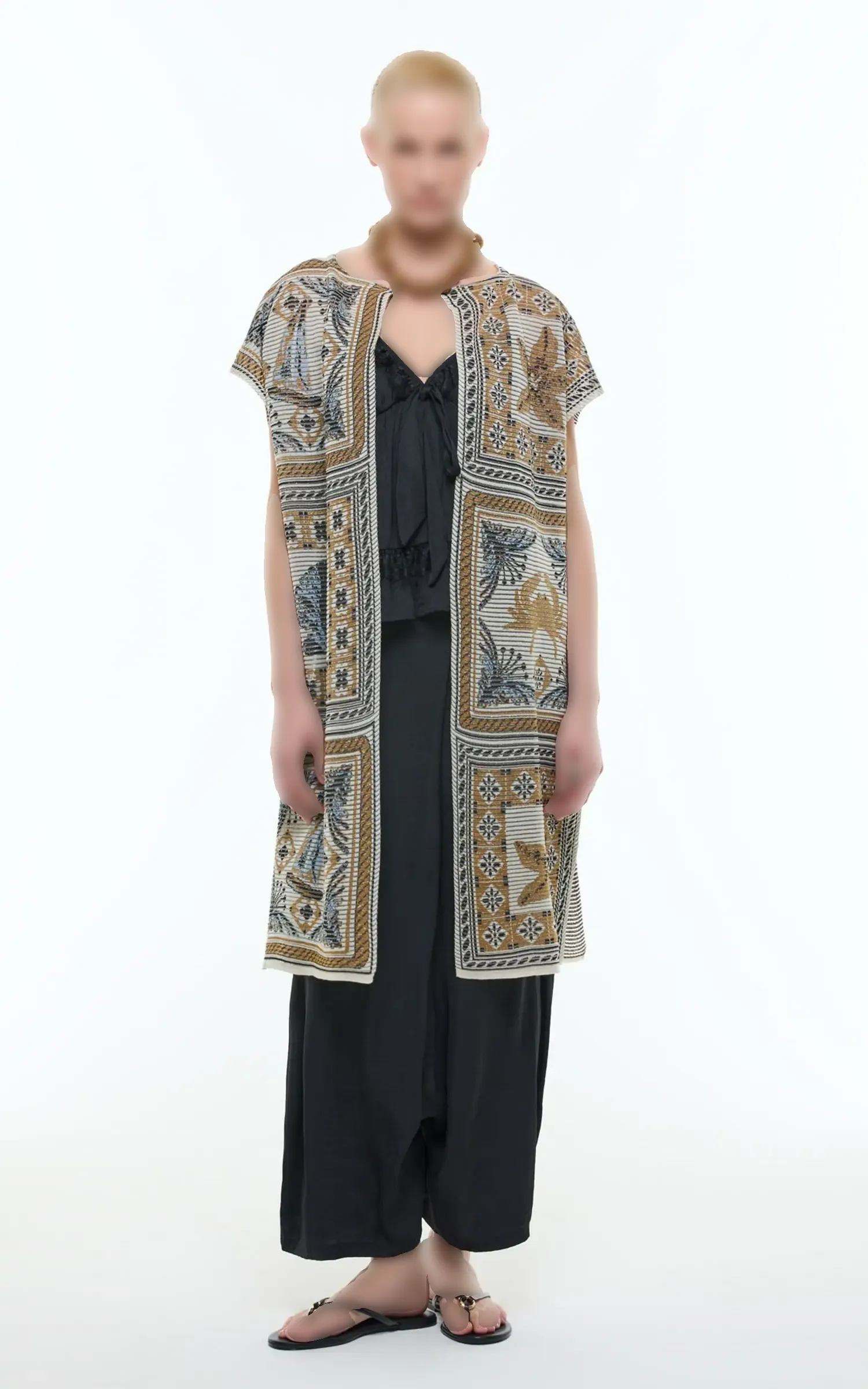 Y2571014-1 وست بافت زنانه Roman کد Y2571014 - Image 1