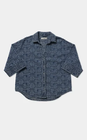 شومیز جین زنانه Colin's کد CL1079820 - Image 6