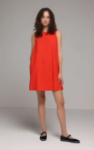 پیراهن زنانه فرم آزاد کوتاه