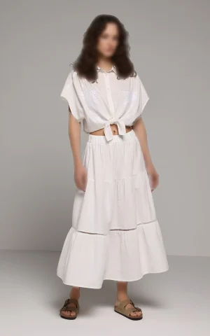 دامن زنانه سفید Colin's کد CL1080371 - Image 3
