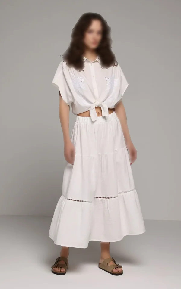 دامن زنانه سفید Colin's کد CL1080371 - Image 3