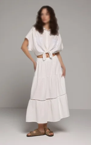 دامن زنانه سفید Colin's کد CL1080371 - Image 2