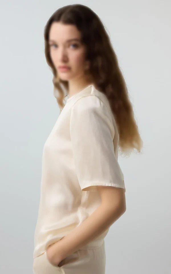 بلوز زنانه ساتن نخی شیک IPEKYOL کد IS1260006167 - Image 4
