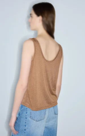 تاپ زنانه ساده یقه گرد IPEKYOL کد IS1260070170 - Image 5