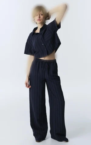 شلوار زنانه راسته کمردار IPEKYOL کد TW6260003164 - Image 3