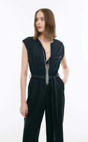 سرهمی زنانه کمربنددار Roman کد Y2612404 - Image 2