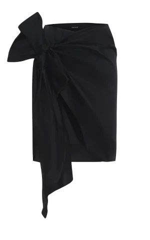 دامن زنانه مجلسی مشکی پاپیون Roman کد Y2615079 - Image 3