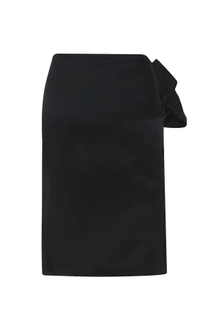 دامن زنانه مجلسی مشکی پاپیون Roman کد Y2615079 - Image 4
