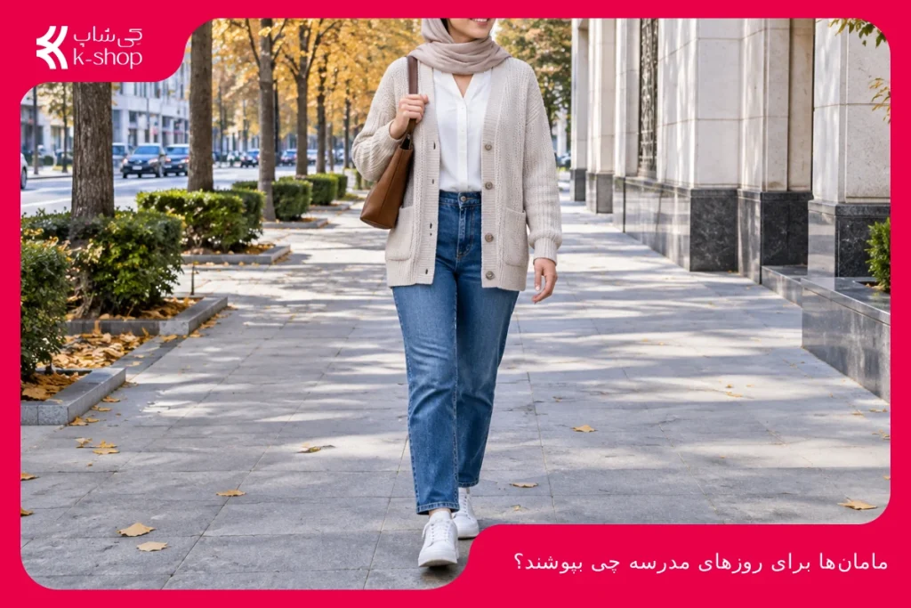 مامان‌ها برای روزهای مدرسه چی بپوشند؟ ۸ استایل پاییزی شیک و راحت