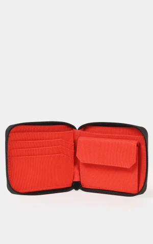 کیف جاکارتی زیپ‌دار مشکی با فضای داخلی قرمز COLIN'S کد CL1082247 - تصویر 4