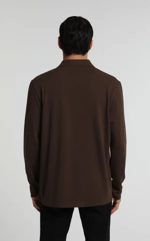 پولوشرت مردانه آستین بلند یقه برگردان ساده colins کد CL1082503 - تصویر 8