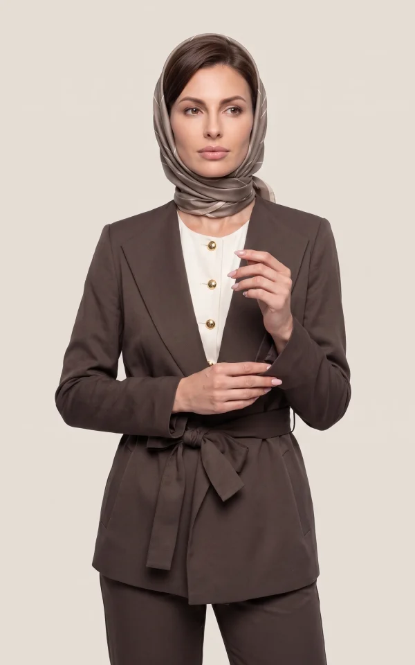 کت تک زنانه یقه انگلیسی آستین بلند nevado کد 405113101711 - Image 4