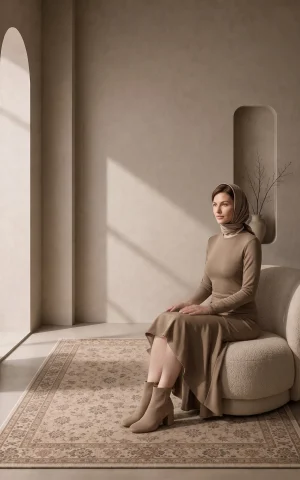 پیراهن زنانه دامن کلوش nevado کد 405114092029 - Image 5