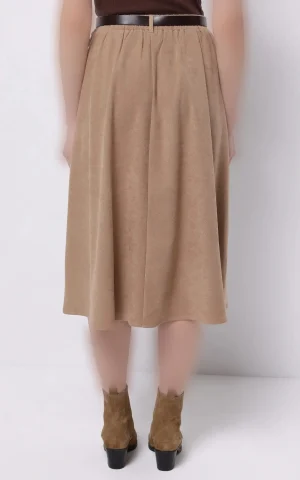 دامن زنانه میدی کلوش با طراحی ساده colins کد CL1075580 - تصویر 10