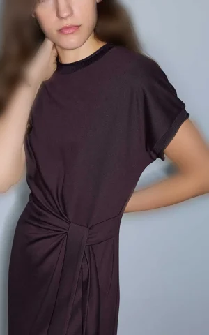 پیراهن زنانه کوتاه آستین کوتاه کمردار IPEKYOL کد IW6260002169 - Image 5