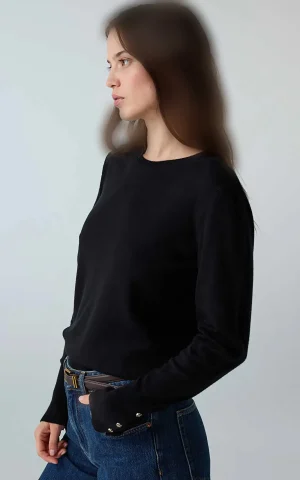 بلوز زنانه ساده آستین بلند یقه گرد IPEKYOL با کد IW6260050176 - تصویر 13