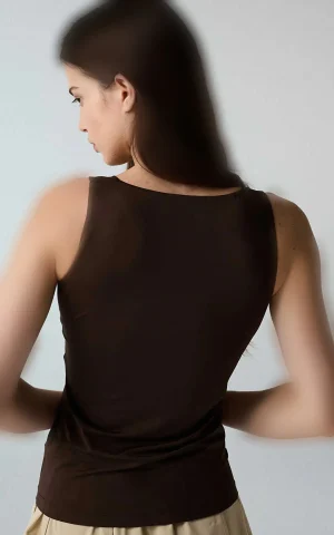 تاپ زنانه ساده یقه خشتی در دو رنگ IPEKYOL با کد IW6260152116 - تصویر 5