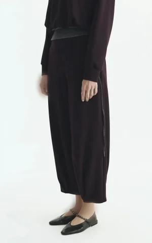 شلوار زنانه بنفش تیره آزاد با جیب جانبی  ROMAN کد K2722005 - تصویر 7