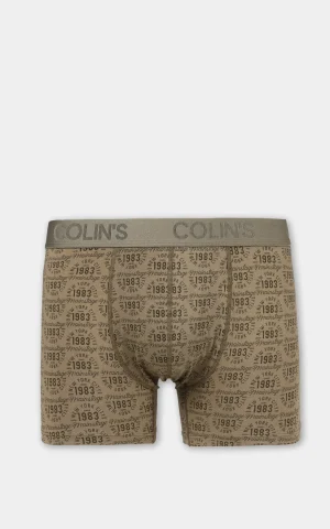 لباس زیر مردانه پادار طرح‌دار خاکی و سرمه‌ای COLIN'S کد CL1081522 - تصویر 2