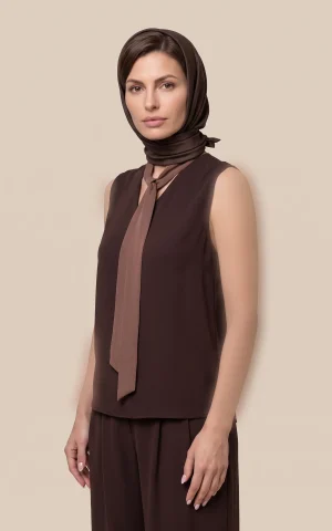 تاپ زنانه بدون آستین یقه کراواتی nevado کد 405111012006 - تصویر 2