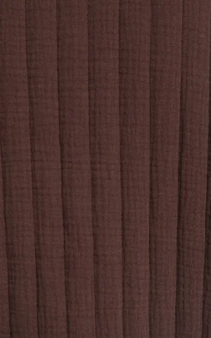 ژاکت زنانه بژ تیره بافت راه‌راه زیپ‌دار COLIN'S کد CL1082088 - تصویر 6