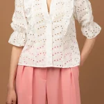 شومیز زنانه سفید مدل NEVADO کد 402012781371