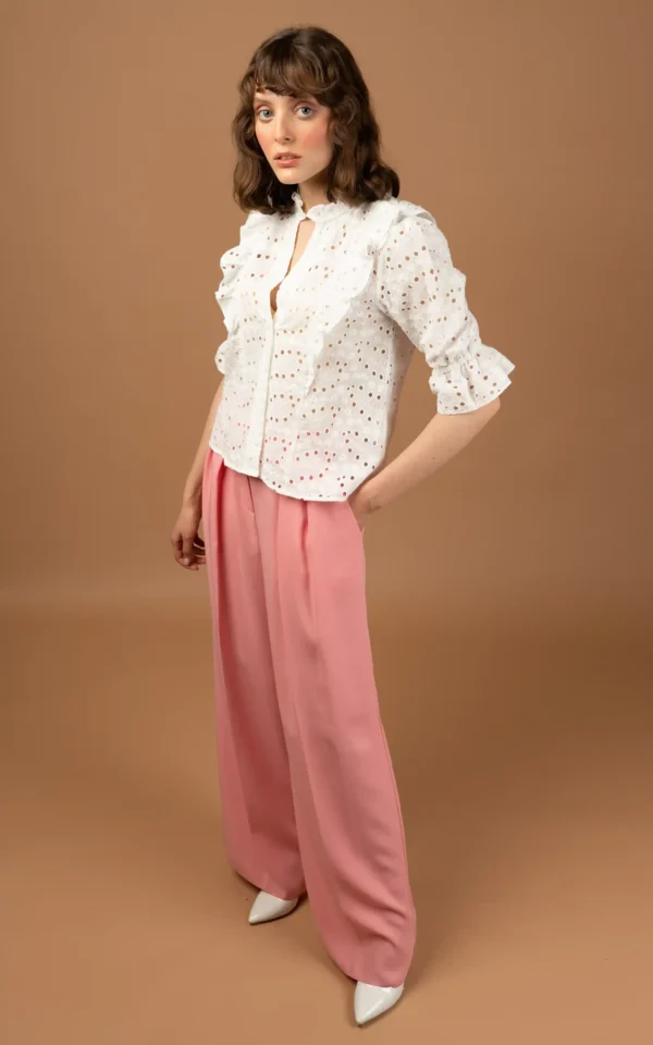 شومیز زنانه سفید مدل NEVADO کد 402012781371 - Image 3