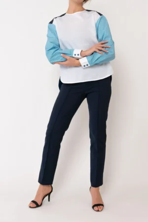 شومیز چند رنگ یقه بسته زنانه