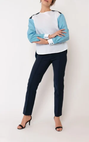 شومیز چند رنگ یقه بسته زنانه