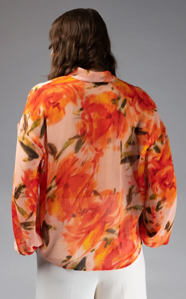 شومیز حریر گلدار زنانه NEVADO کد 403012081467 - Image 2