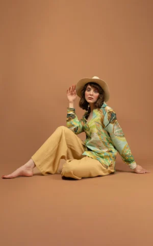شومیز گلدار مجلسی و شیک