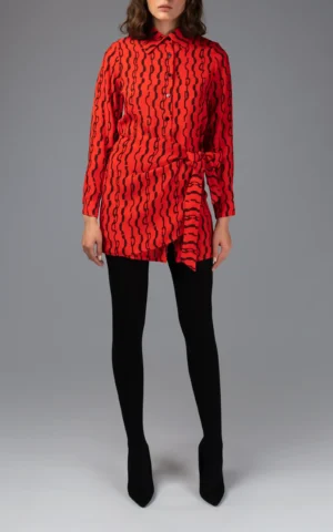 پیراهن طرح‌دار زنانه نوادو (Nevado) مدل کمربنددار کد 403014111489 - Image 3