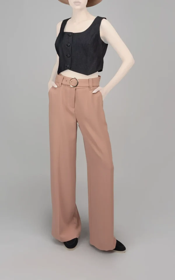 شلوار زنانه راسته بهار-تابستانه کزم رنگ نوادو