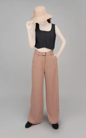 شلوار زنانه راسته بهار-تابستانه کزم رنگ نوادو