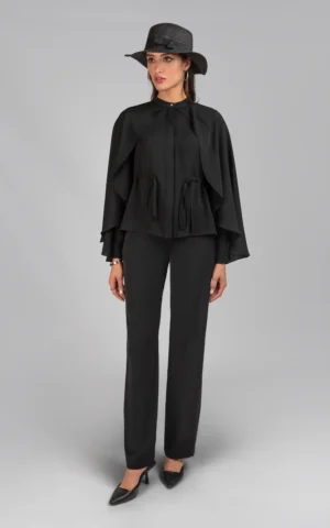 بلوز زنانه مشکی شیک نوادو کد 404112041709 - Image 2