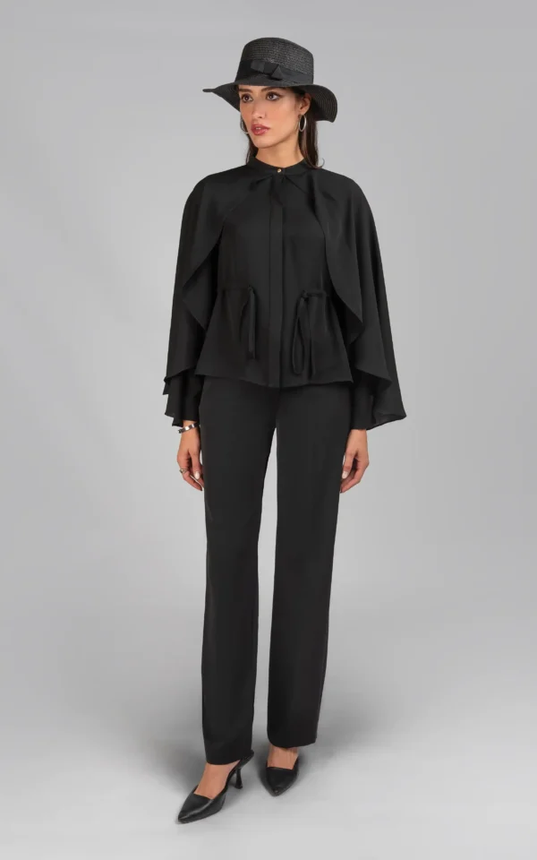 بلوز زنانه مشکی شیک نوادو کد 404112041709 - Image 2