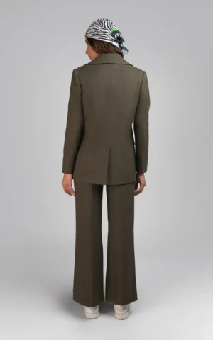 جلیقه زنانه سبز تیره رسمی پاییز-زمستانه نوادو