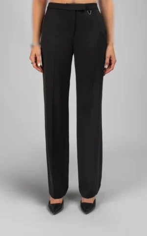 شلوار زنانه مشکی راسته شیک پاییز-زمستانه نوادو