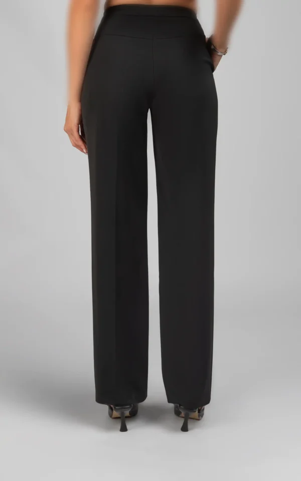 شلوار زنانه مشکی راسته شیک پاییز-زمستانه نوادو