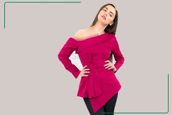 مدل بلوز مجلسی زنانه نامتقارن