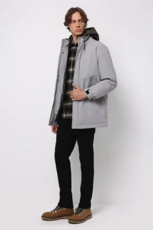 کاپشن مردانه کلاه‌دار شیک گرم برند کلینز پاییز-زمستانه